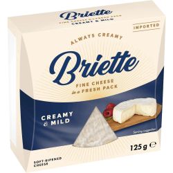 Briette Creamy & Mild натурално сирене бри 60% (125 г)