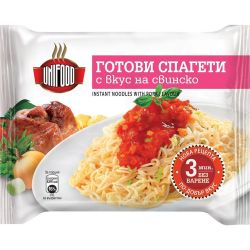 Unifood готови спагети със свинско (70 г)