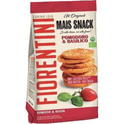 Fiorentini био мини царевичен снакс с домати и босилек без глутен (50 г)