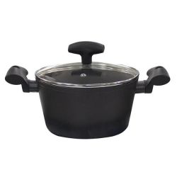 Horecano Nonstick тенджера със стъклен капак, 20 см х 10.5 см (1 бр.)