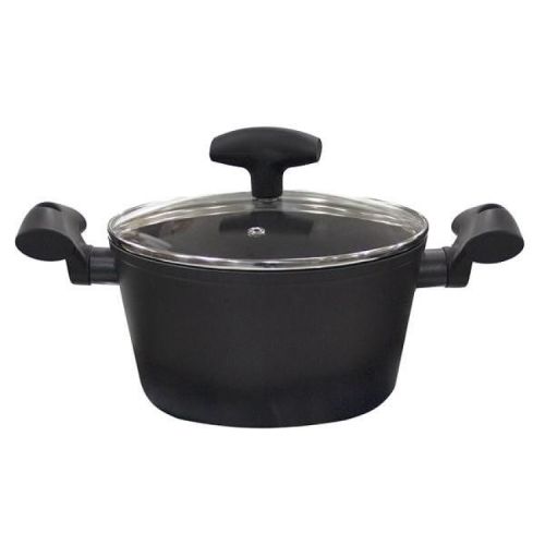 Horecano Nonstick тенджера със стъклен капак, 20 см х 10.5 см (1 бр.)