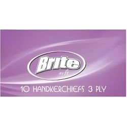Brite носни кърпи, лилави (10 бр.)