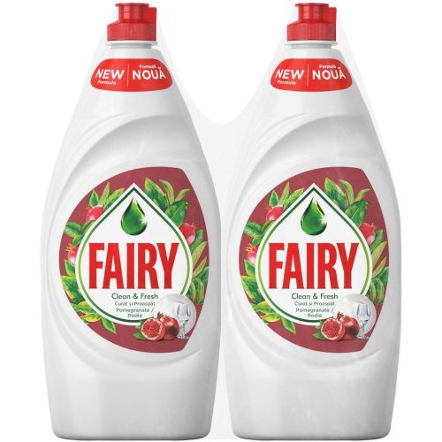 Fairy Pomegranate препарат за измиване на съдове, 2 бр. х 900 мл (1.8 л)