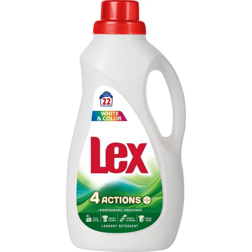 Lex White & Color течен перилен препарат, 22 пранета (1.1 л)