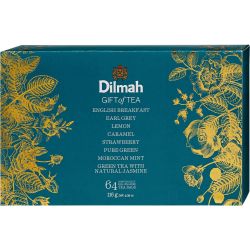 Dilmah комплект черни и зелени чайове, 64 бр. (116 г)