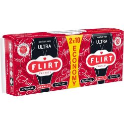 Flirt Fantasy Ultra Normal Soft & Dry дамски превръзки, 2 бр. х 10 бр. (20 бр.)