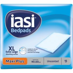 IASI Bedpads Maxi Plus абсорбиращи чаршафи 60/90 см (15 бр.)