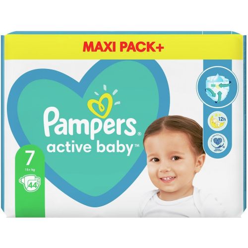 Pampers Active Baby пелени Extra Extra Large 7, 15+ кг (44 бр.)