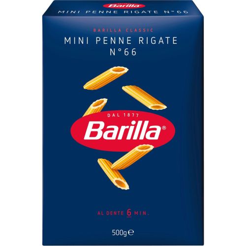 Barilla макарони мини пене ригате паста (500 г)