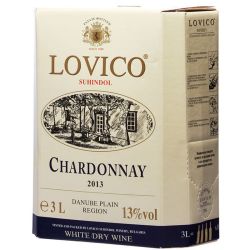 Lovico бяло вино шардоне Bag In Box (3 л)