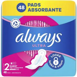 Always Ultra Super дамски превръзки, размер 2 (48 бр.)