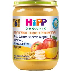 Hipp био каша плодове с пълнозърнести култури (190 г)