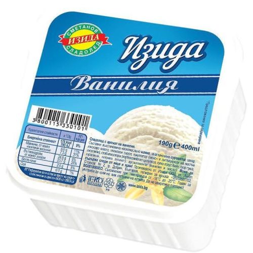 Изида сладолед ванилия (400 мл)