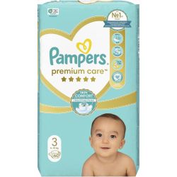 Pampers Premium Care пелени Midi 3, 6 кг - 10 кг (60 бр.)