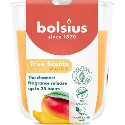 Bolsius True Scents ароматна свещ в стъкло манго 50 мм х 80 мм (1 бр.)