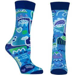 Happy Foottopia принт чорапи, 78% бамбук, лица, размер 35-38 (1 бр.)