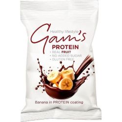 GAM's лиофилизирани банани в черен шоколад с протеин (70 г)