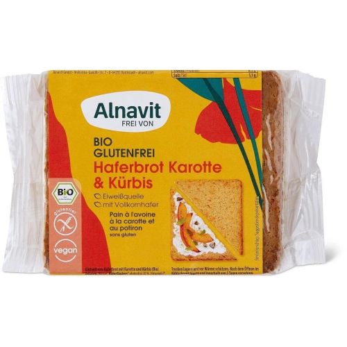 Alnavit био овесен хляб с моркови и тиквени семки (250 г)