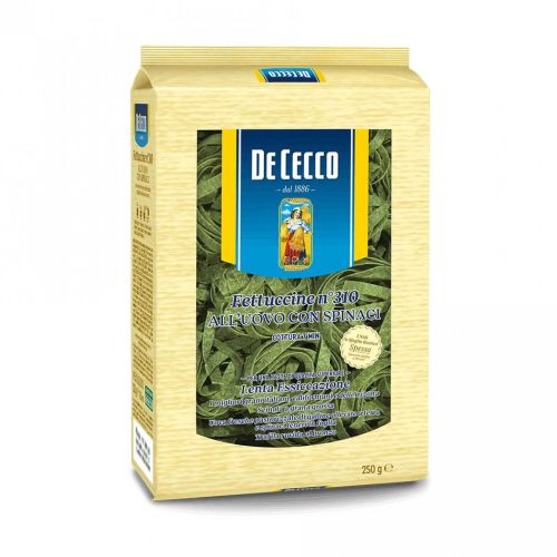 De Cecco фетучини с с яйца и спанак No 310 (250 г)
