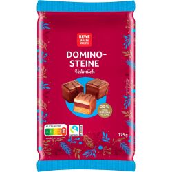 REWE домино глазирано с млечен шоколад (175 г)