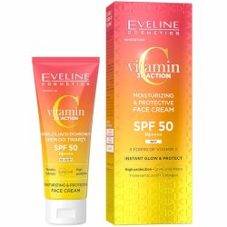 Eveline Cosmetics слънцезащитен крем за лице с витамин C, SPF50 (30 мл)