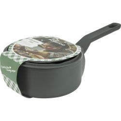 Horecano Home Ceramic Grey касерола с капак, 18 см х 8.2 см (1 бр.)