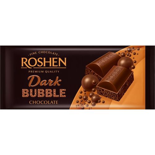 Roshen черен аеро шоколад (80 г)