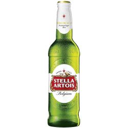 Stella Artois бира в стъклена бутилка (500 мл)