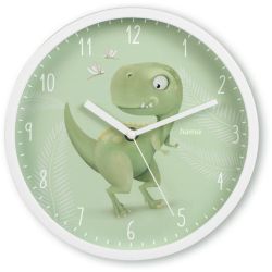 Hama Cebu детски стенен часовник, Ø 25 см, зелен (1 бр.)