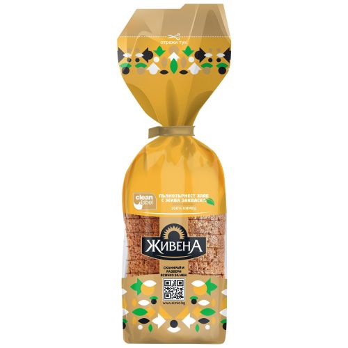 Симид Живена пълнозърнест хляб с жива закваска с лимец (450 г)