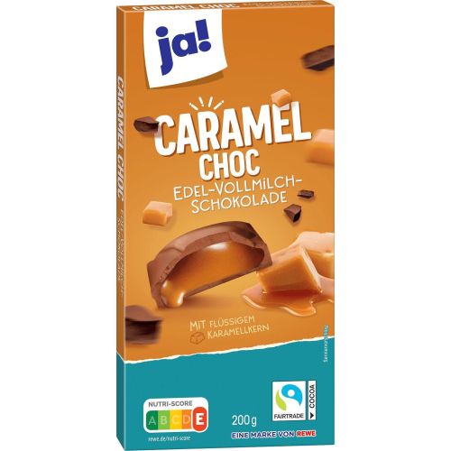 JA! млечен шоколад с карамелена плънка (200 г)