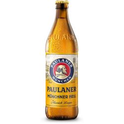Paulaner Münchner Hell бира в стъклена бутилка (500 мл)