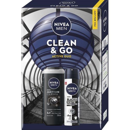 Nivea Men Clean & Go Active Duo козметичен комплект (1 бр.)