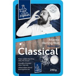 Zigmas филе от херинга в растително масло, леко осолено (240 г)