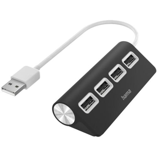 Hama USB хъб с 4 порта, USB 2.0 (1 бр.)