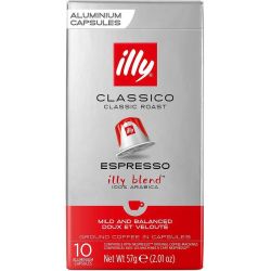 Illy Classico кафе капсули съвместими с Nespresso, 57 г (10 бр.)