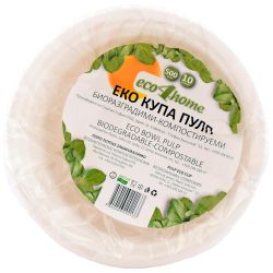 eco4home еко купа пулп 500 мл, компостируеми (10 бр.)