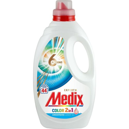 Medix 6 Action Color 2in1 течен перилен препарат, 44 пранета (2.2 л)