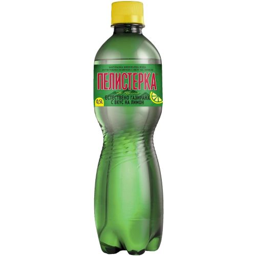 Пелистерка естествено газирана минерална вода с вкус на лимон (500 мл)