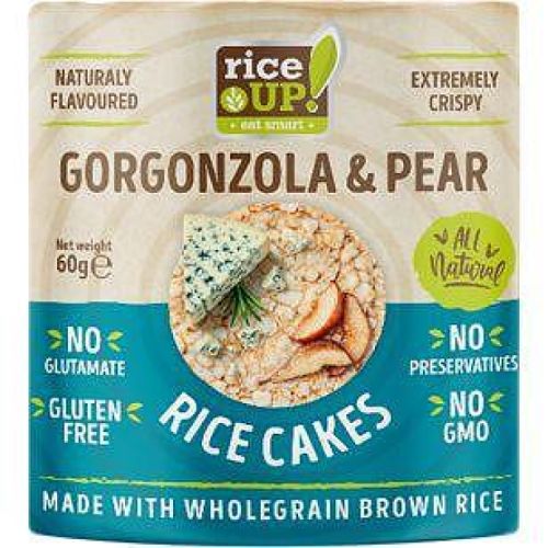 Rice Up пълнозърнести оризовки круша и горгонзола