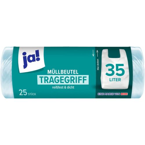 JA! торби за смет с дръжки, 35 л (25 бр.)