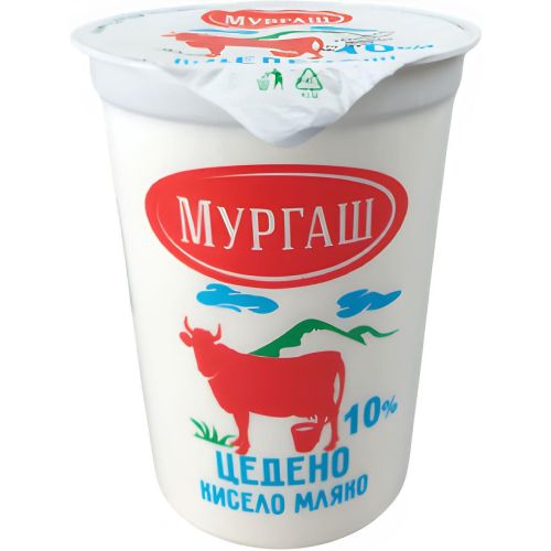 Мургаш цедено кисело мляко 10% (500 г)