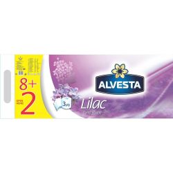Alvesta трипластова тоалетна хартия люляк (10 бр.)
