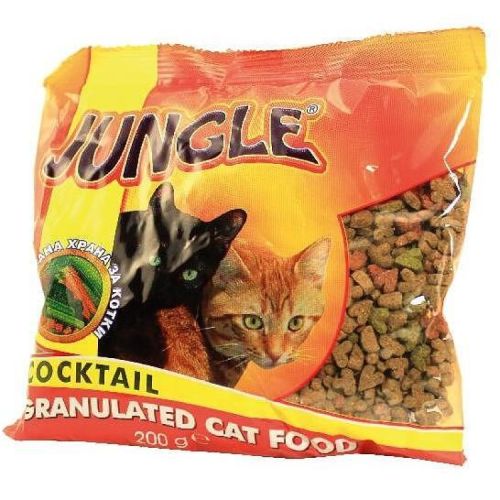 Jungle храна за котки гранули коктейл (200 г)