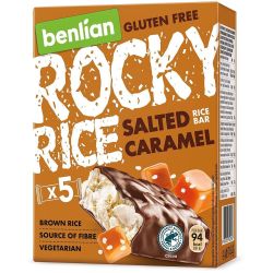 Benlian Rocky Rice оризов бар солен карамел, 5 бр. х 18 г (90 г)