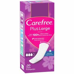 Carefree Large Fresh ежедневни дамски превръзки (20 бр.)