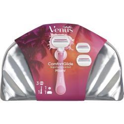 Venus Comfortglide Miami Sugarberry комплект самобръсначка с 3 ножчета, несесер (1 бр.)