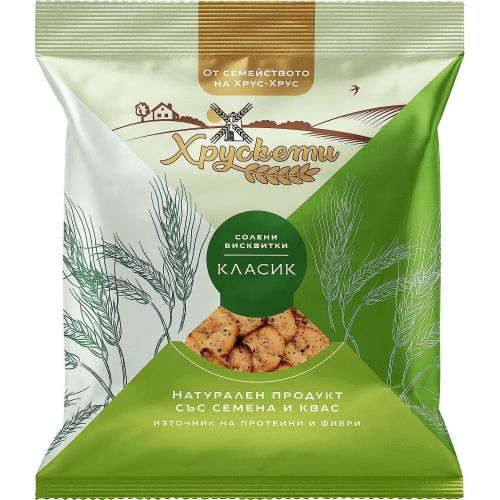 Хрус - Хрус солени бисквитки хрускети (90 г)