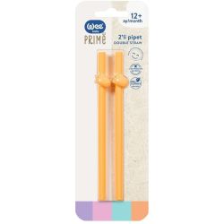 Wee Baby комплект сламки от естествен силикон, 9+ месеца (1 бр.)