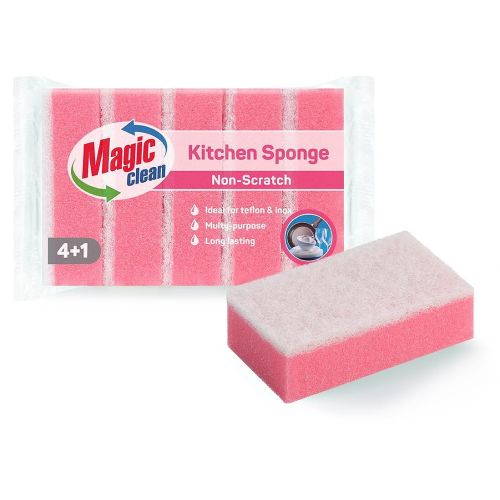 Magic Clean Non-Scratch домакинска гъба (5 бр.)